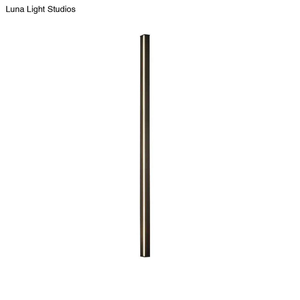 Moderne Lineaire LED Wandlamp Zwart – Strakke Muuraansluiting voor Hal & Gang