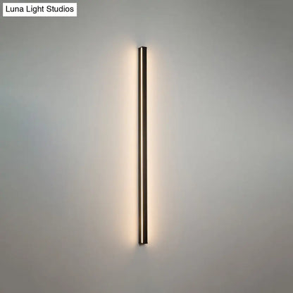 Moderne Lineaire LED Wandlamp Zwart – Strakke Muuraansluiting voor Hal & Gang