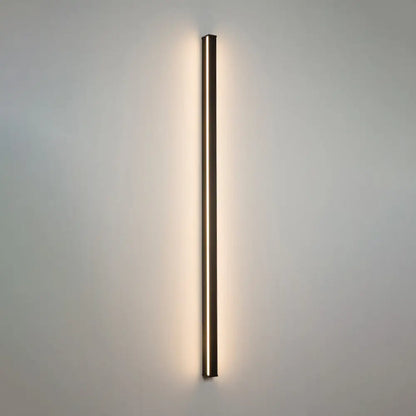 Moderne Lineaire LED Wandlamp Zwart – Strakke Muuraansluiting voor Hal & Gang