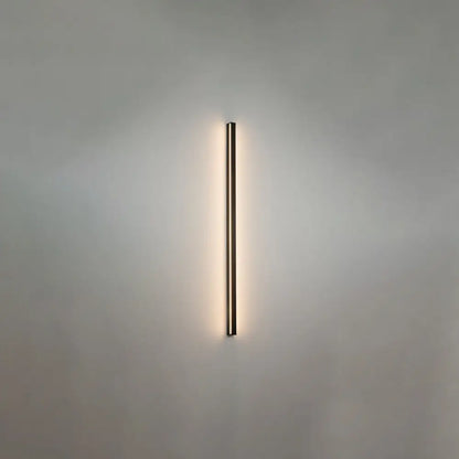 Moderne Lineaire LED Wandlamp Zwart – Strakke Muuraansluiting voor Hal & Gang