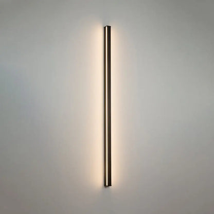 Moderne Lineaire LED Wandlamp Zwart – Strakke Muuraansluiting voor Hal & Gang