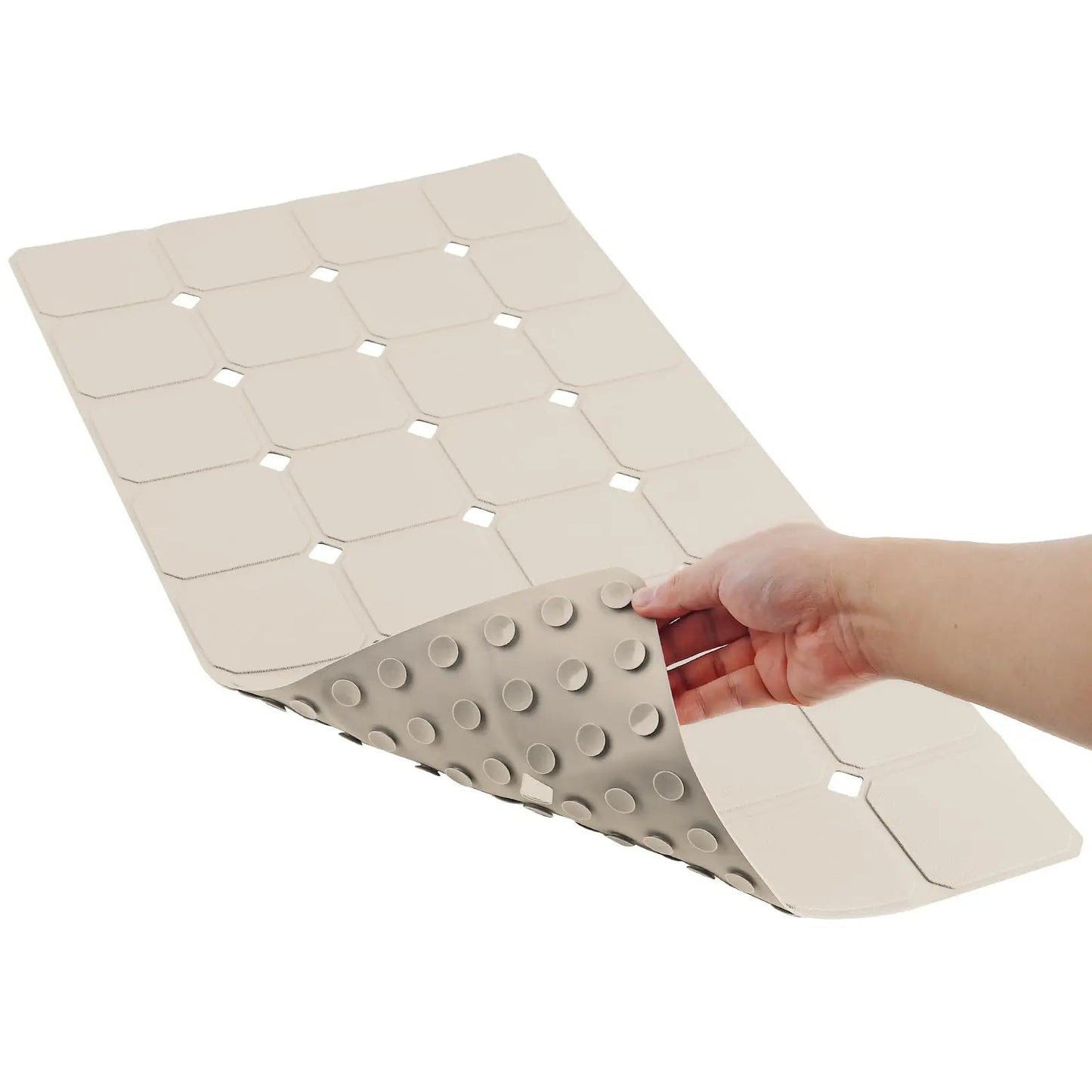 Opvouwbare Antislip Badmat met Zuignappen Siliconen Badkamermat Douche en Bad