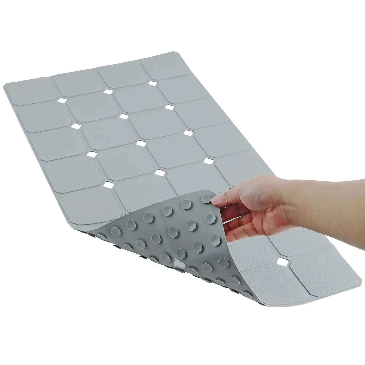 Opvouwbare Antislip Badmat met Zuignappen Siliconen Badkamermat Douche en Bad
