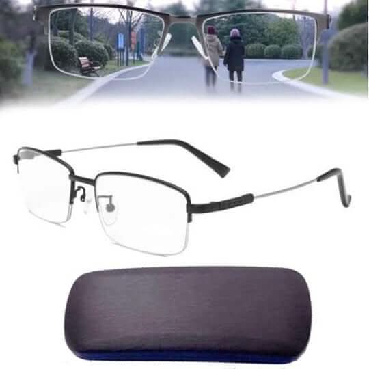 Progressieve Leesbril met Automatische Aanpassing — Blauwlichtfilter & UV-Bescherming voor Ontspannen Zicht