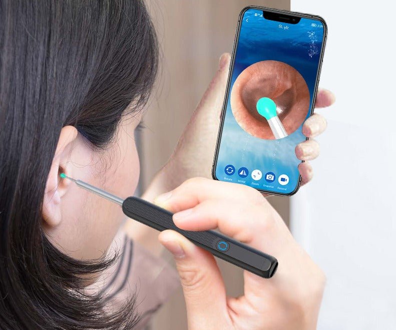 Oorexamen Camera met Siliconen Reinigingsopzetstuk en LED-Verlichting