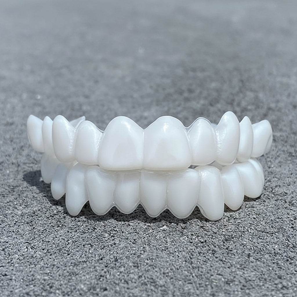 Cosmetische Tandenprothese Wit Verstelbaar Harsmateriaal voor Tijdelijk Stralende Glimlach en Dagelijks Comfort