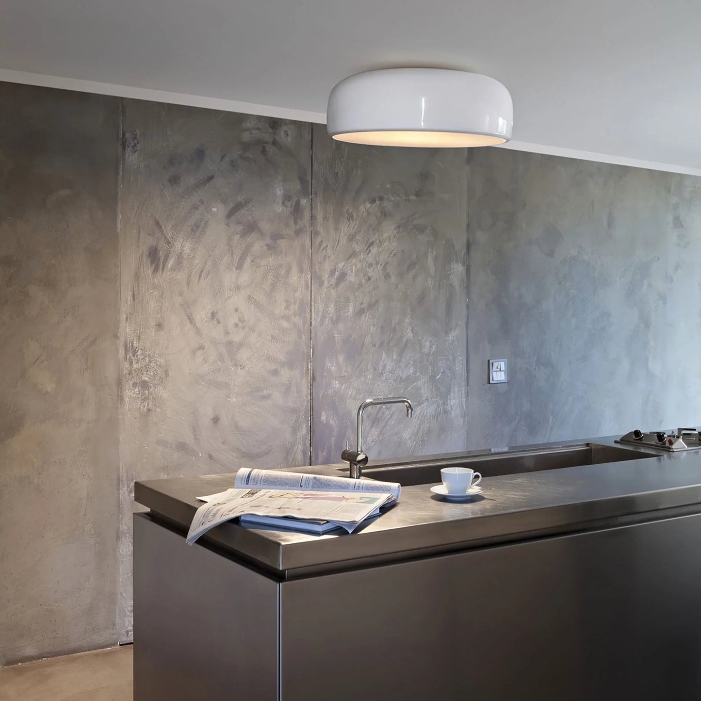 Metalen Plafondlamp Koepel Aria Dimbaar 3 Lichtkleuren Slaapkamer Keuken Studeerkamer
