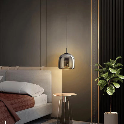 Hanglamp Zwart Glas Scandinavisch Nordic LED E27 16cm Pendellamp Keuken Woonkamer Luxe