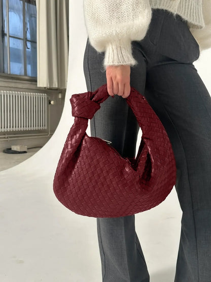 Schouder tas voor Dames Gevlochten Medium Formaat