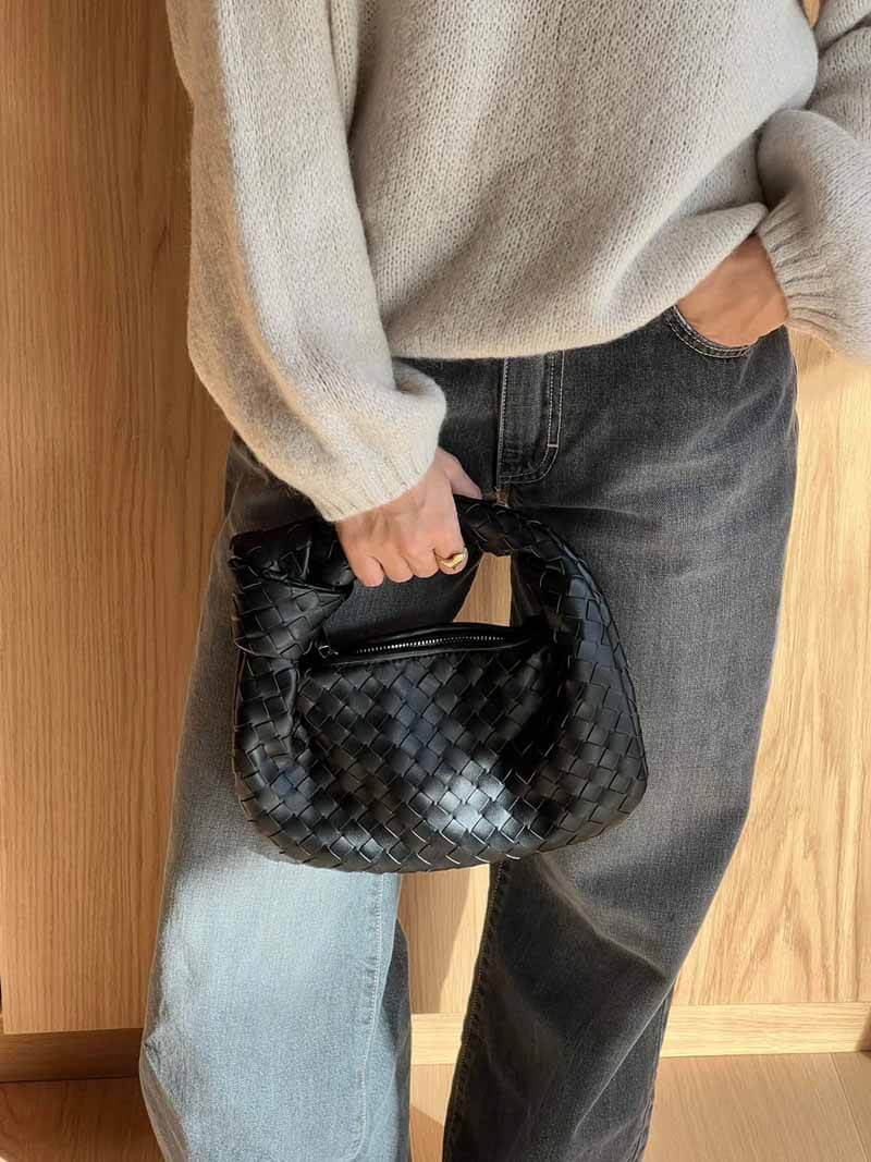 Gevlochten Mini-Handtas Isabella Dames Compacte Elegante Schoudertas Vakantie Essentials Strandtas Zomer
