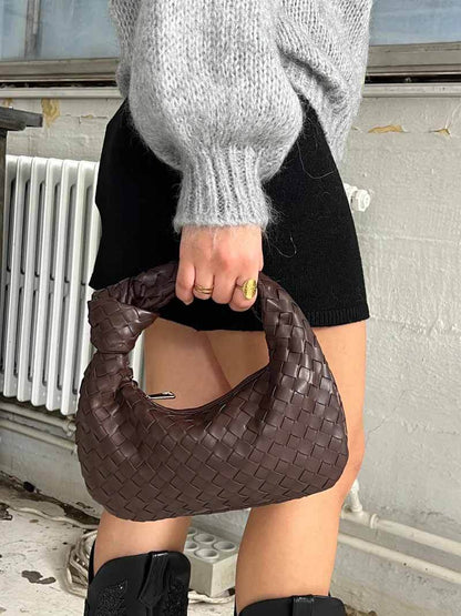 Gevlochten Mini-Handtas Isabella Dames Compacte Elegante Schoudertas Vakantie Essentials Strandtas Zomer