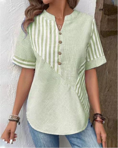 Elegante Vrouwenzwijgerd Blouse met Stijl