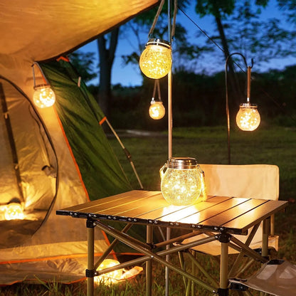 Zonne-energie Glazen Bol Lantaarn met Kraakglas Effect voor Tuin en Terras