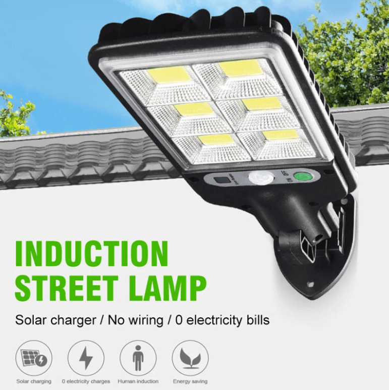 Waterdichte Solar Buitenlamp met Bewegingssensor 100W – IP67 LED-Schijnwerper voor Erf, Oprit en Tuin met Afstandsbediening