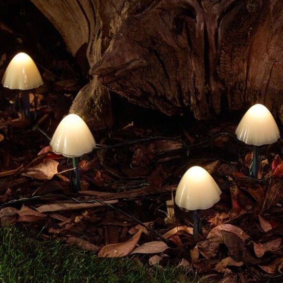 Solar Tuinlampen Paddestoelvorm 10 LED-Verlichting met Grondspiesen voor Tuin en Terras Sfeerlicht