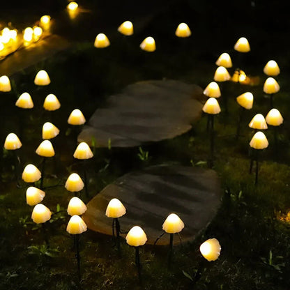 Solar Tuinlampen Paddestoelvorm 10 LED-Verlichting met Grondspiesen voor Tuin en Terras Sfeerlicht