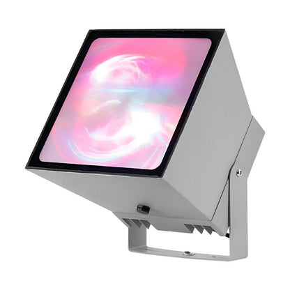 LED Schijnwerper RGB Aluminium Grijs IP65 Tuin Gevel Boom Accentverlichting Buitenspot Kleurverlichting Villa