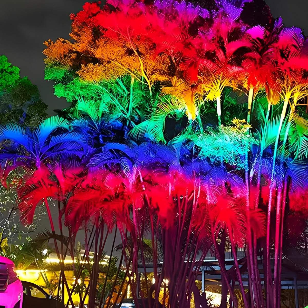 LED Schijnwerper RGB Aluminium Grijs IP65 Tuin Gevel Boom Accentverlichting Buitenspot Kleurverlichting Villa