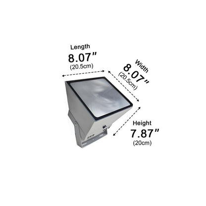LED Schijnwerper RGB Aluminium Grijs IP65 Tuin Gevel Boom Accentverlichting Buitenspot Kleurverlichting Villa