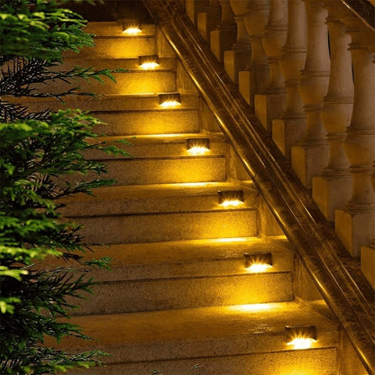 Zonne-energie Trapverlichting Waterdicht LED Buiten voor Tuin en Trap