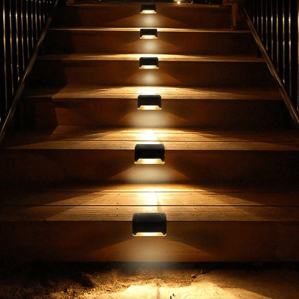 Zonne-energie Trapverlichting Waterdicht LED Buiten voor Tuin en Trap