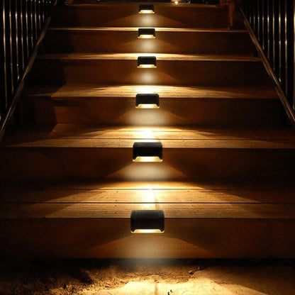 Zonne-energie Trapverlichting Waterdicht LED Buiten voor Tuin en Trap