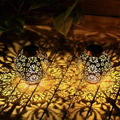 Solarverlichting voor Terras & Tuin – Ronde Sfeerlamp met Warm Licht