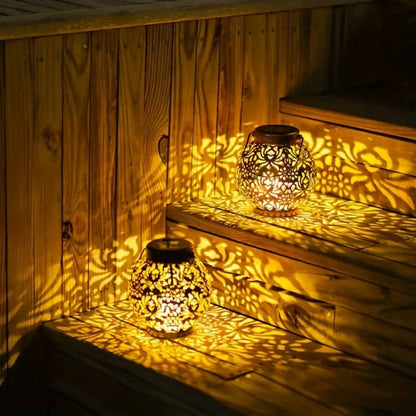 Solarverlichting voor Terras & Tuin – Ronde Sfeerlamp met Warm Licht