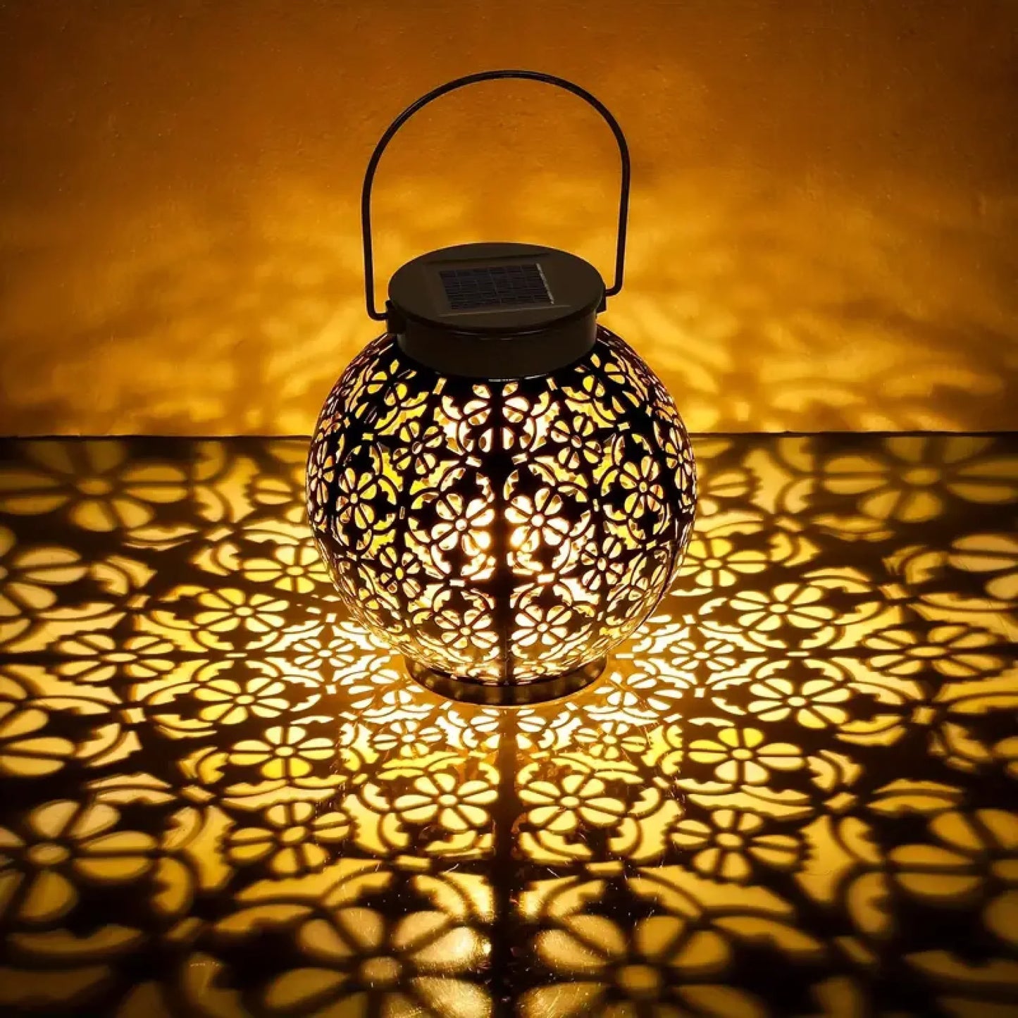 Solarverlichting voor Terras & Tuin – Ronde Sfeerlamp met Warm Licht