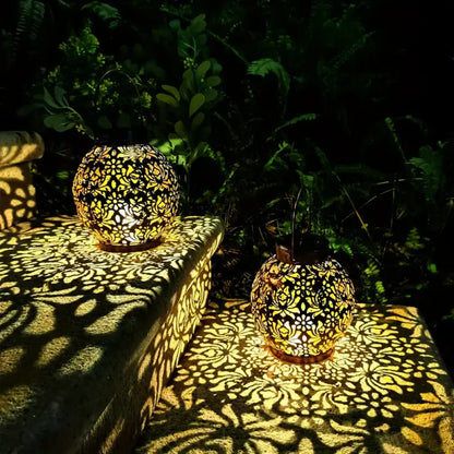 Solarverlichting voor Terras & Tuin – Ronde Sfeerlamp met Warm Licht