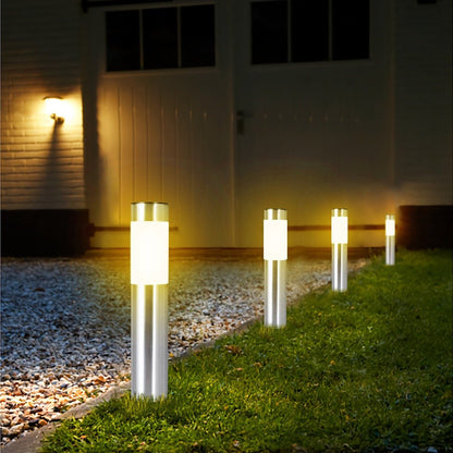 Solar Tuinpadverlichting met Lichtsensor IP65 Waterbestendig 42cm Roestvrij Staal