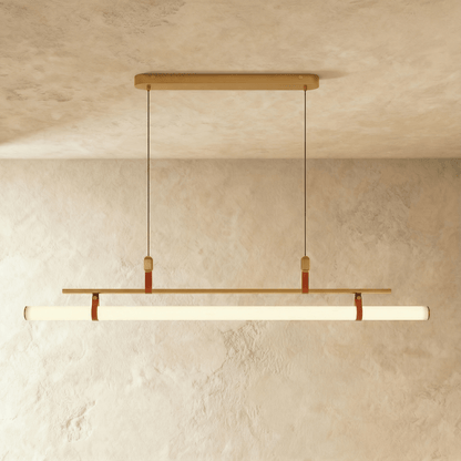 Minimalistische LED Hanglamp Met Slank Buisontwerp En Gericht Werklicht