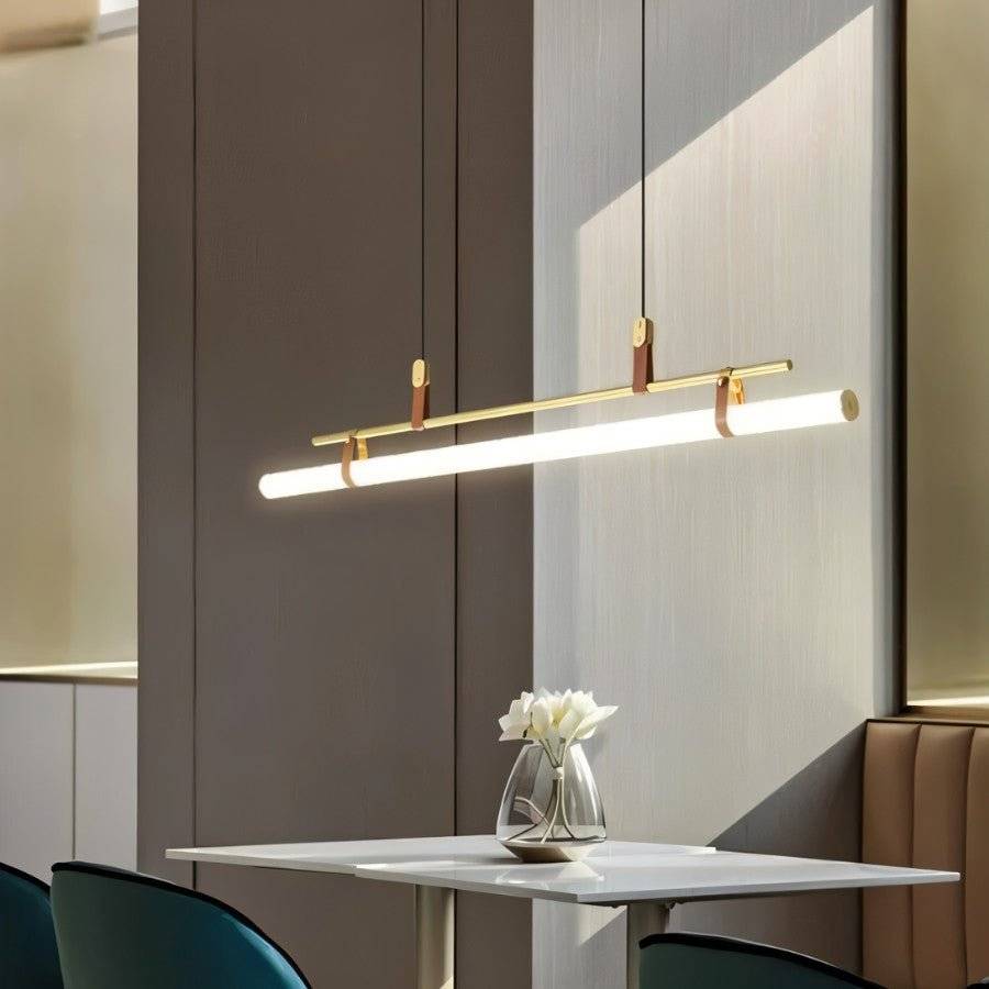 Minimalistische LED Hanglamp Met Slank Buisontwerp En Gericht Werklicht