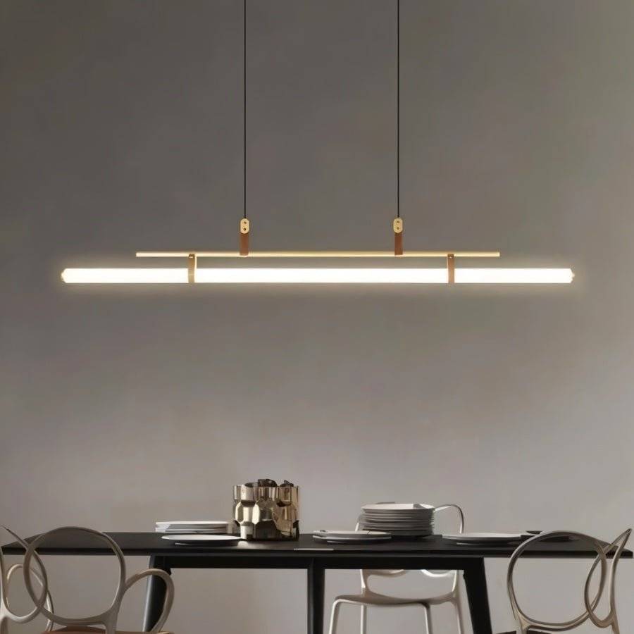 Minimalistische LED Hanglamp Met Slank Buisontwerp En Gericht Werklicht