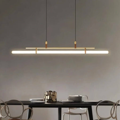 Minimalistische LED Hanglamp Met Slank Buisontwerp En Gericht Werklicht