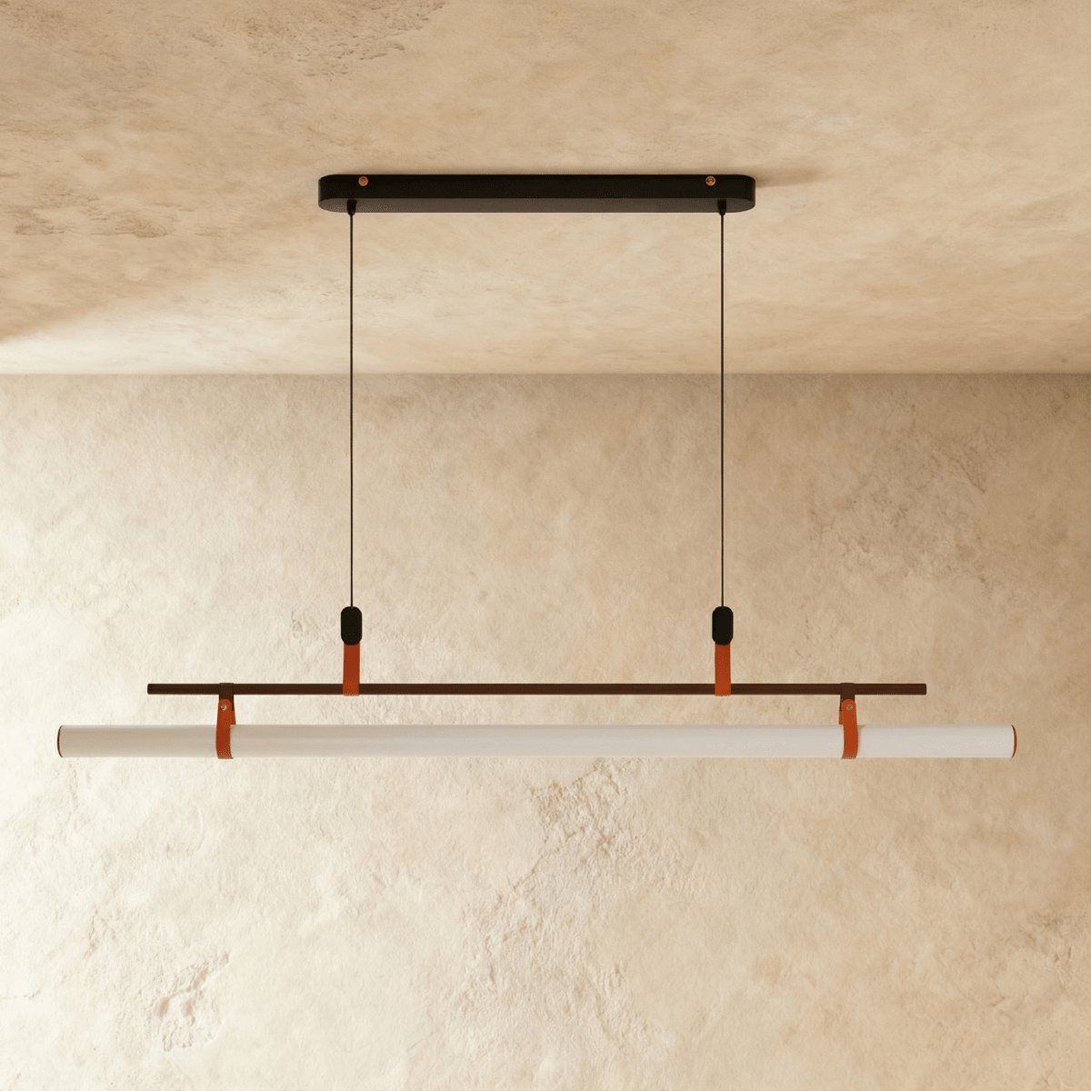 Minimalistische LED Hanglamp Met Slank Buisontwerp En Gericht Werklicht