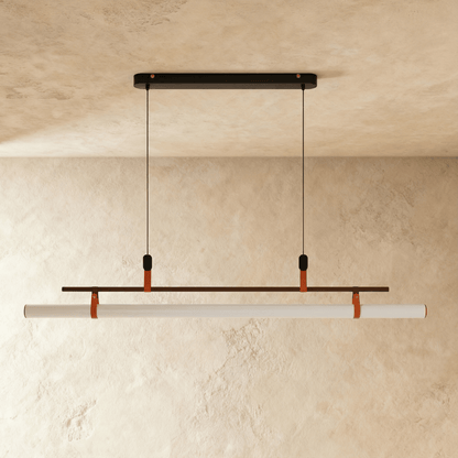 Minimalistische LED Hanglamp Met Slank Buisontwerp En Gericht Werklicht