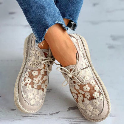 Vrouwenschoenen Bloemendessin Lente Schoenen Comfortabel - StudioMarella