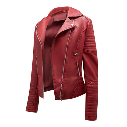 Sophie | Stijlvolle leren jas in de kleur Zwart voor dames in stijl ideaal voor de herfst.