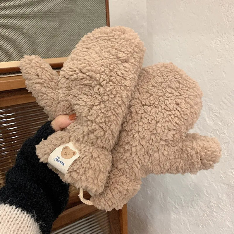 Zachte Teddy Wanten Warme Winterhandschoenen - StudioMarella