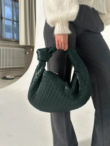 Schouder tas voor Dames Gevlochten Medium Formaat
