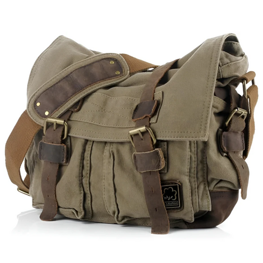 Canvas Crossbody Tas voor Heren – Ruim & Sterk – Ideaal voor Dagelijks Gebruik & Outdoor