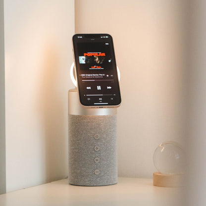 Draadloze Speaker met Oplaadfunctie – 3-in-1 Bluetooth Speaker, MagSafe Powerbank & Sfeerverlichting