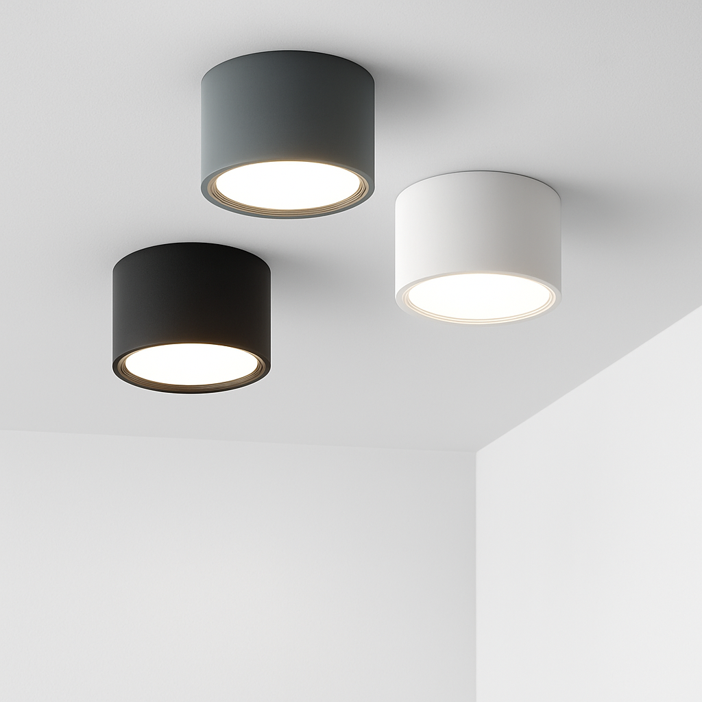 Opbouw Downlight LED Rond Metaal Wit Zwart Grijs Hal Slaapkamer Plafonnière Opbouwspot Scandinavisch Keuken Badkamer Kantoor