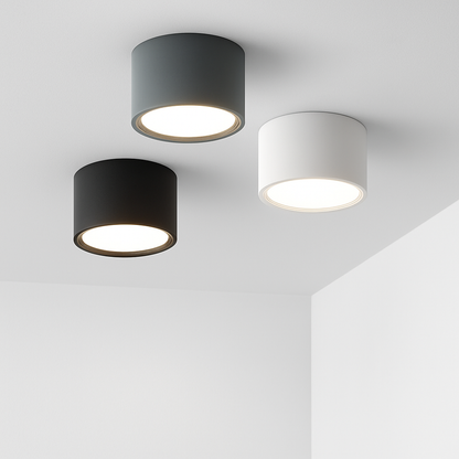 Opbouw Downlight LED Rond Metaal Wit Zwart Grijs Hal Slaapkamer Plafonnière Opbouwspot Scandinavisch Keuken Badkamer Kantoor