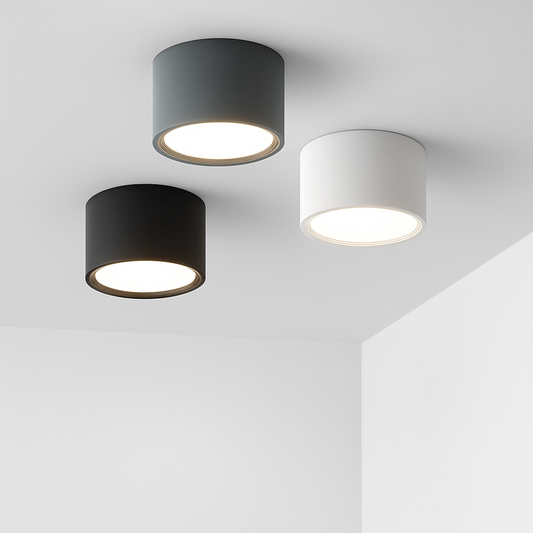 Opbouw Downlight LED Rond Metaal Wit Zwart Grijs Hal Slaapkamer Plafonnière Opbouwspot Scandinavisch Keuken Badkamer Kantoor