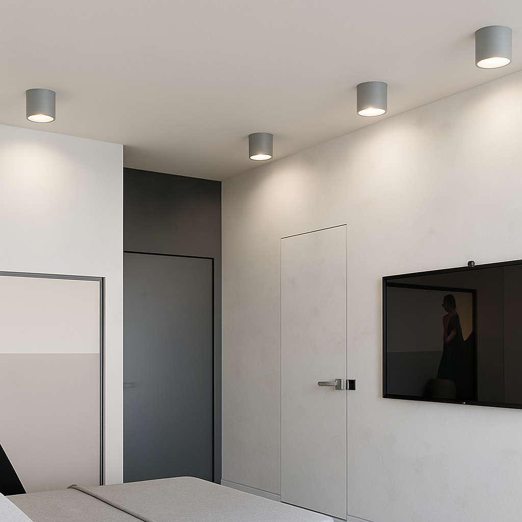 Opbouw Downlight LED Rond Metaal Wit Zwart Grijs Hal Slaapkamer Plafonnière Opbouwspot Scandinavisch Keuken Badkamer Kantoor