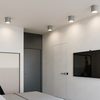 Opbouw Downlight LED Rond Metaal Wit Zwart Grijs Hal Slaapkamer Plafonnière Opbouwspot Scandinavisch Keuken Badkamer Kantoor