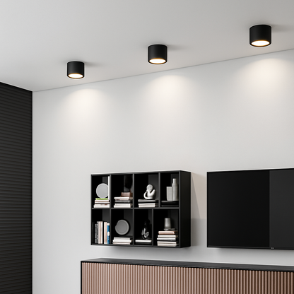 Opbouw Downlight LED Rond Metaal Wit Zwart Grijs Hal Slaapkamer Plafonnière Opbouwspot Scandinavisch Keuken Badkamer Kantoor