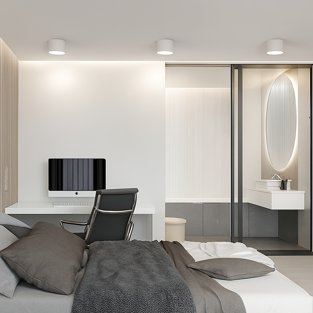 Opbouw Downlight LED Rond Metaal Wit Zwart Grijs Hal Slaapkamer Plafonnière Opbouwspot Scandinavisch Keuken Badkamer Kantoor